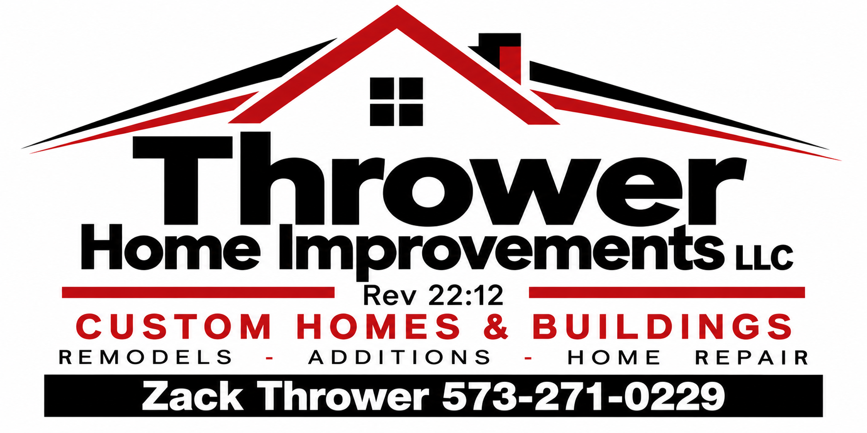 Thrower Home Improvements LLC logo, services, Rev. 22:12 and phone number