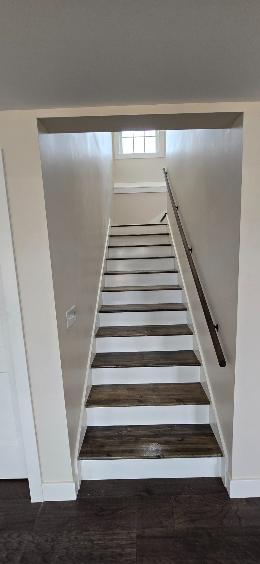 Staircase in the custom home