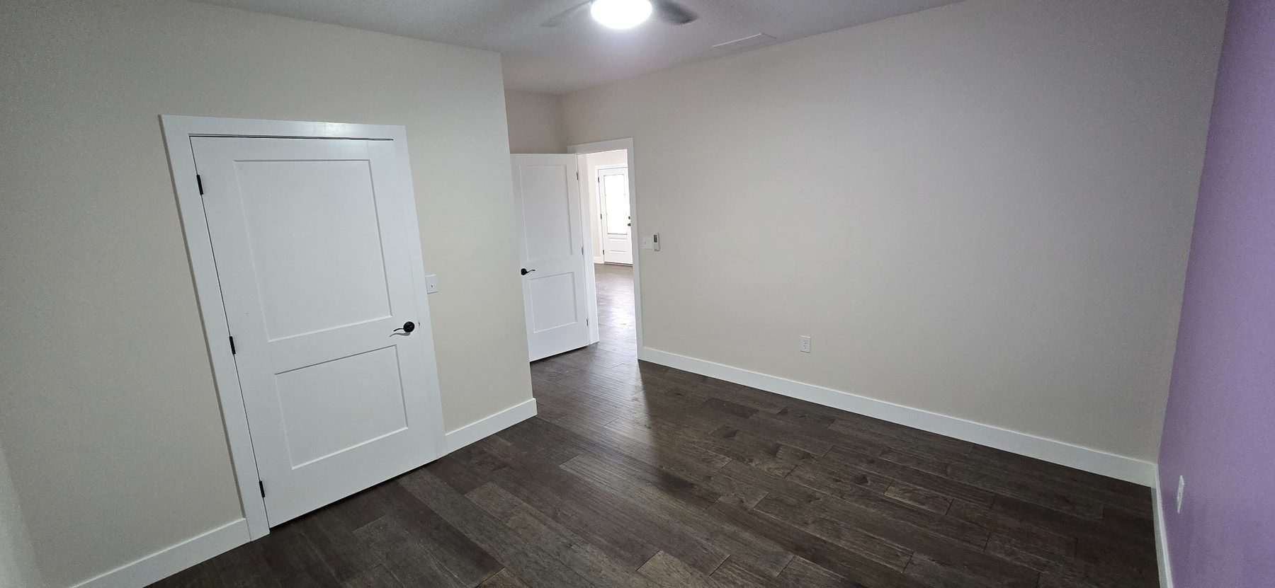 Bedroom and doorway