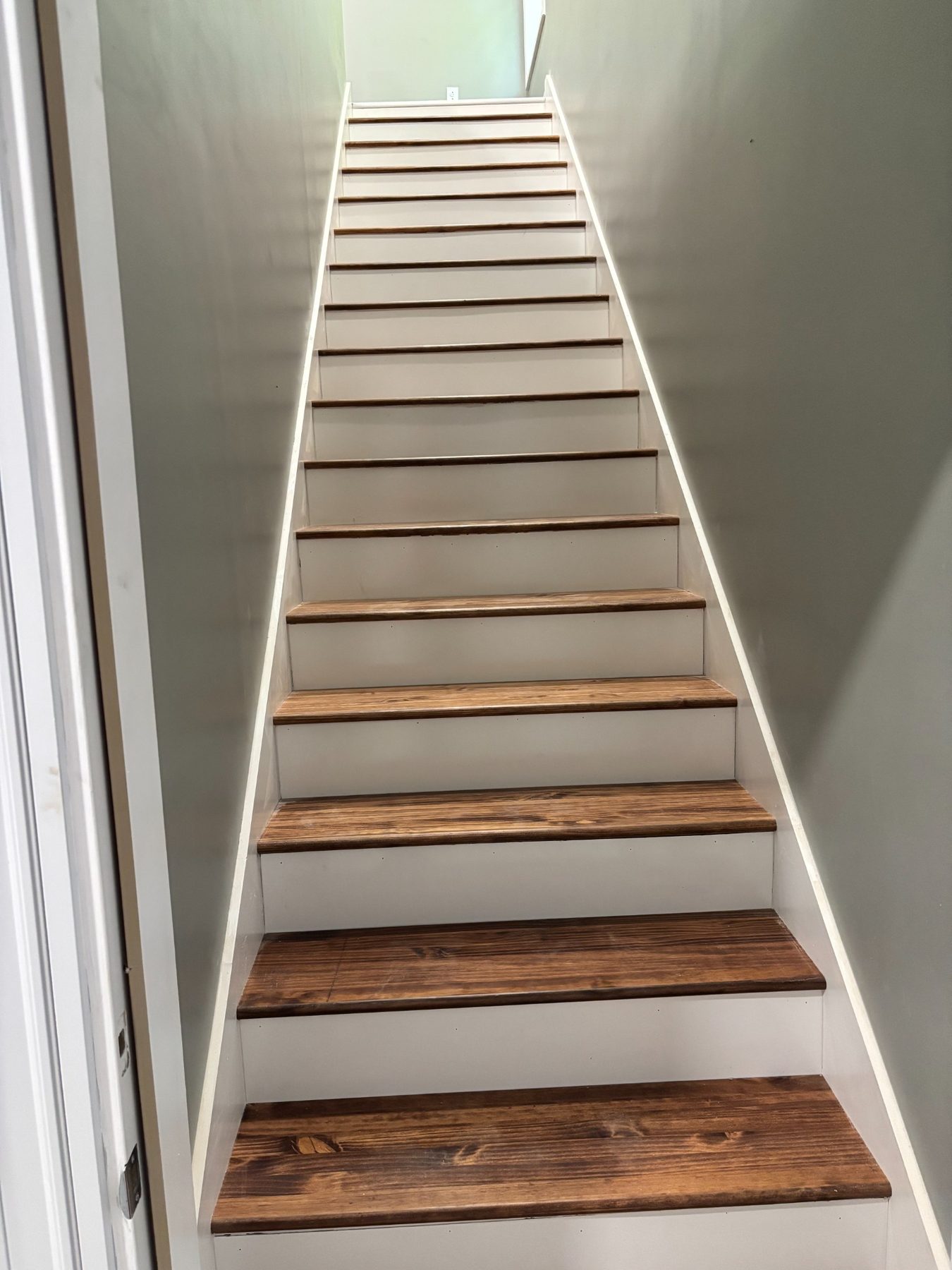 Staircase leading to the living quarters